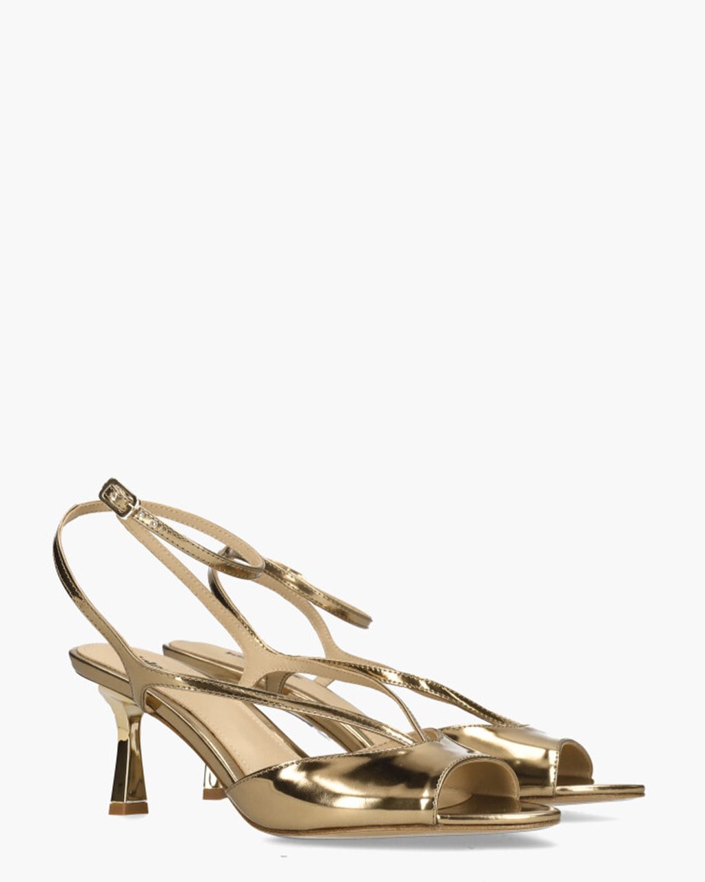 Lola Cruz Streep Goud Damespumps