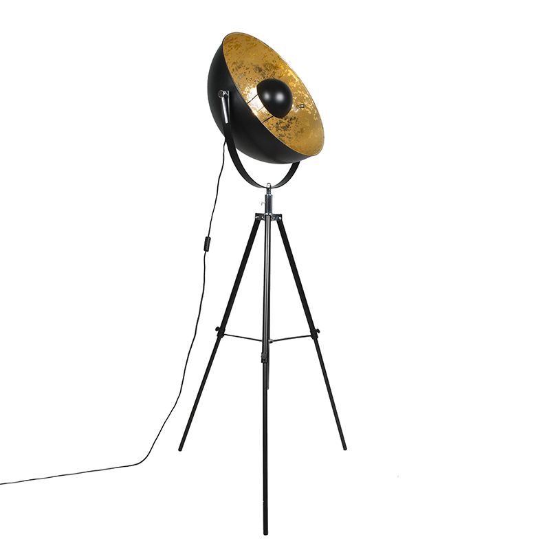 Industriële vloerlamp tripod zwart - Magna 50 Eglip