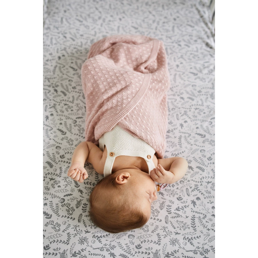 Pink No More Gewebte Decken rosa