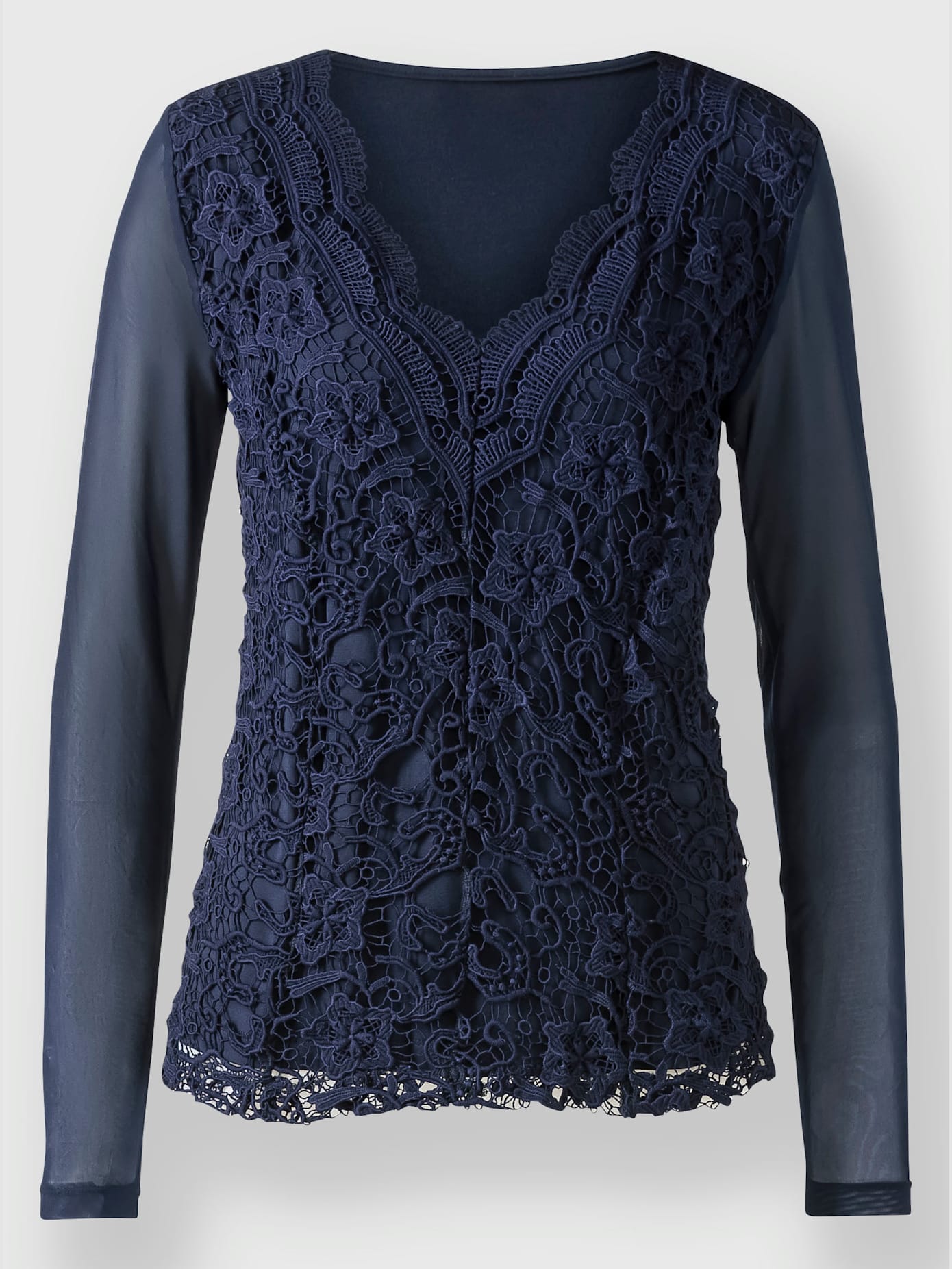 T-shirt en dentelle élasthanne