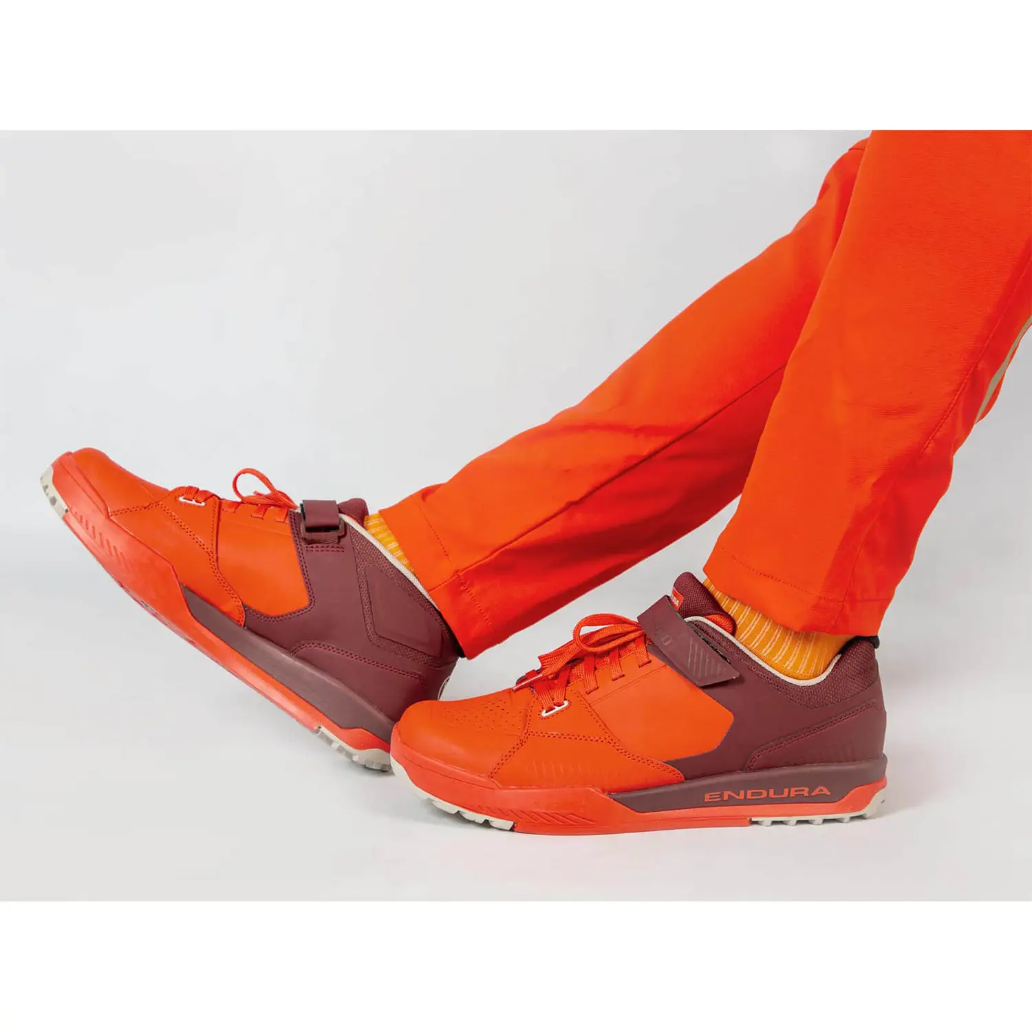 Endura MT500 Burner Flats og Klik MTB Sko Cocoa / Orange