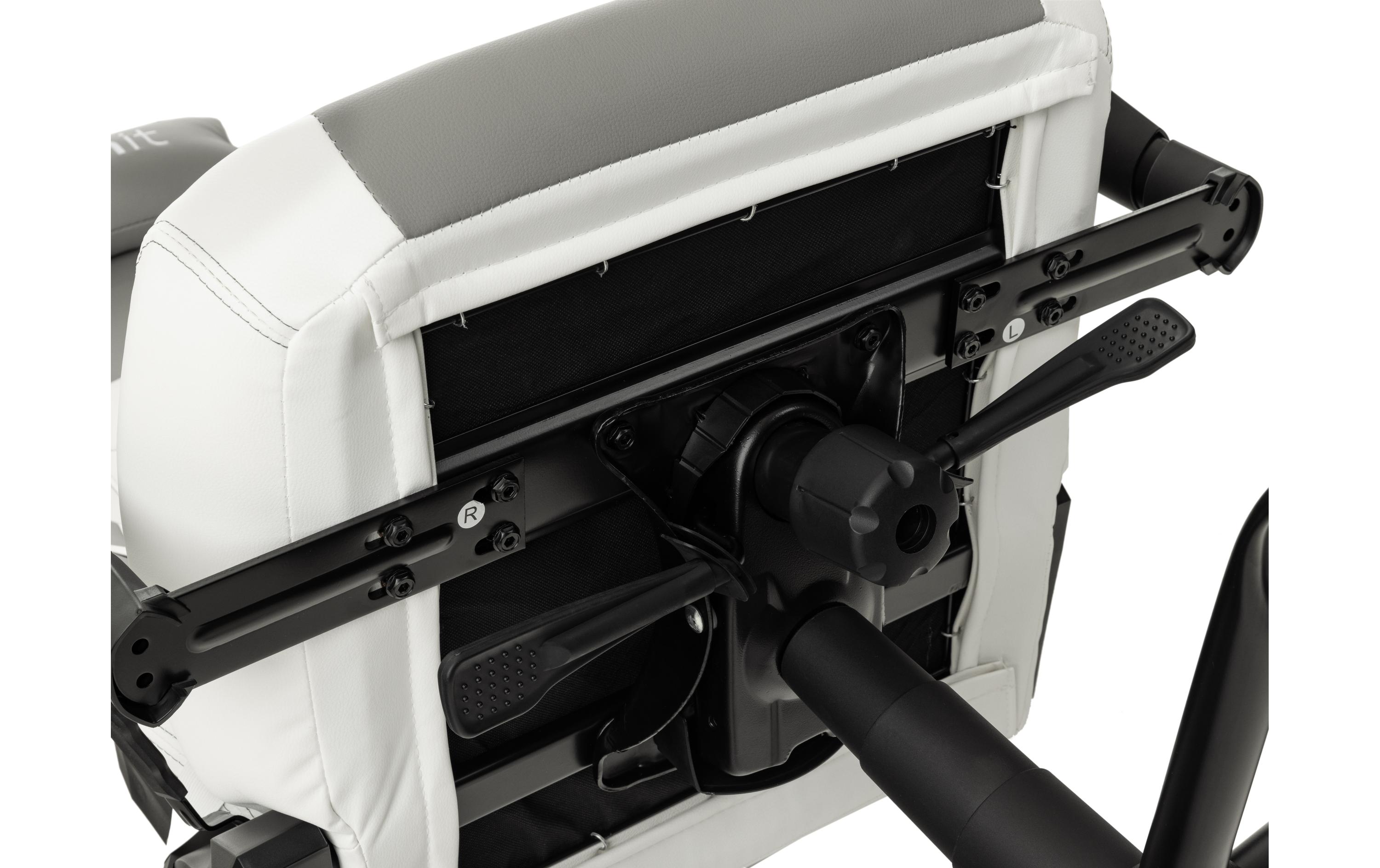 Gaming-Stuhl Weiss/Grau<br>Ergonomischer Stuhl für lange Gaming-Sessions und Arbeitstage