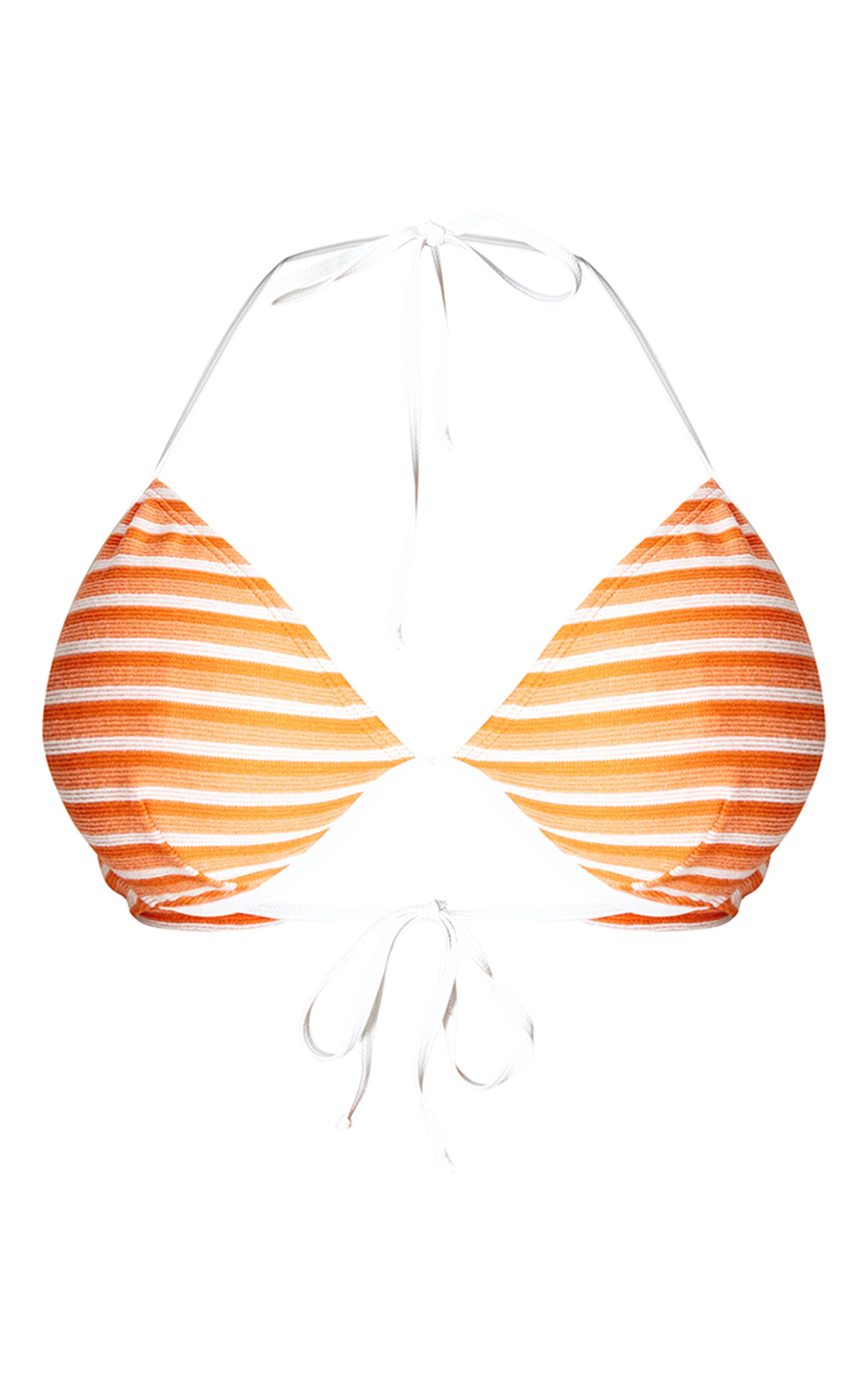 Haut De Bikini Rayé Grande Taille