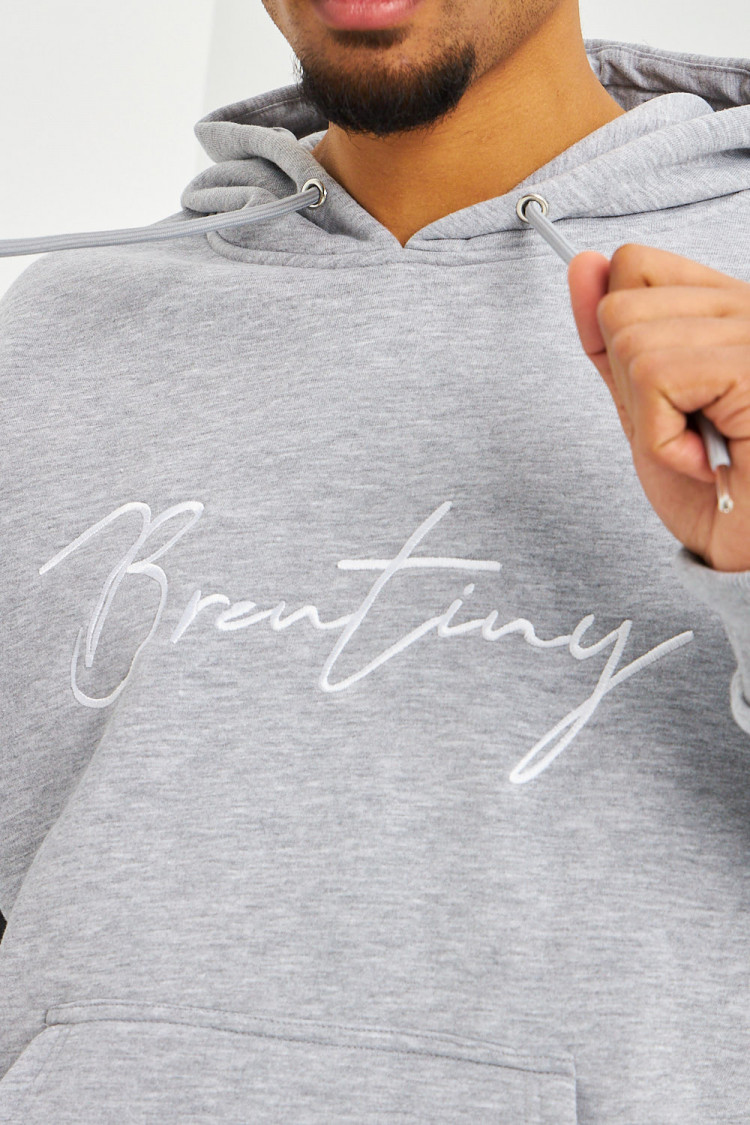 Sweat à capuche gris Brentiny