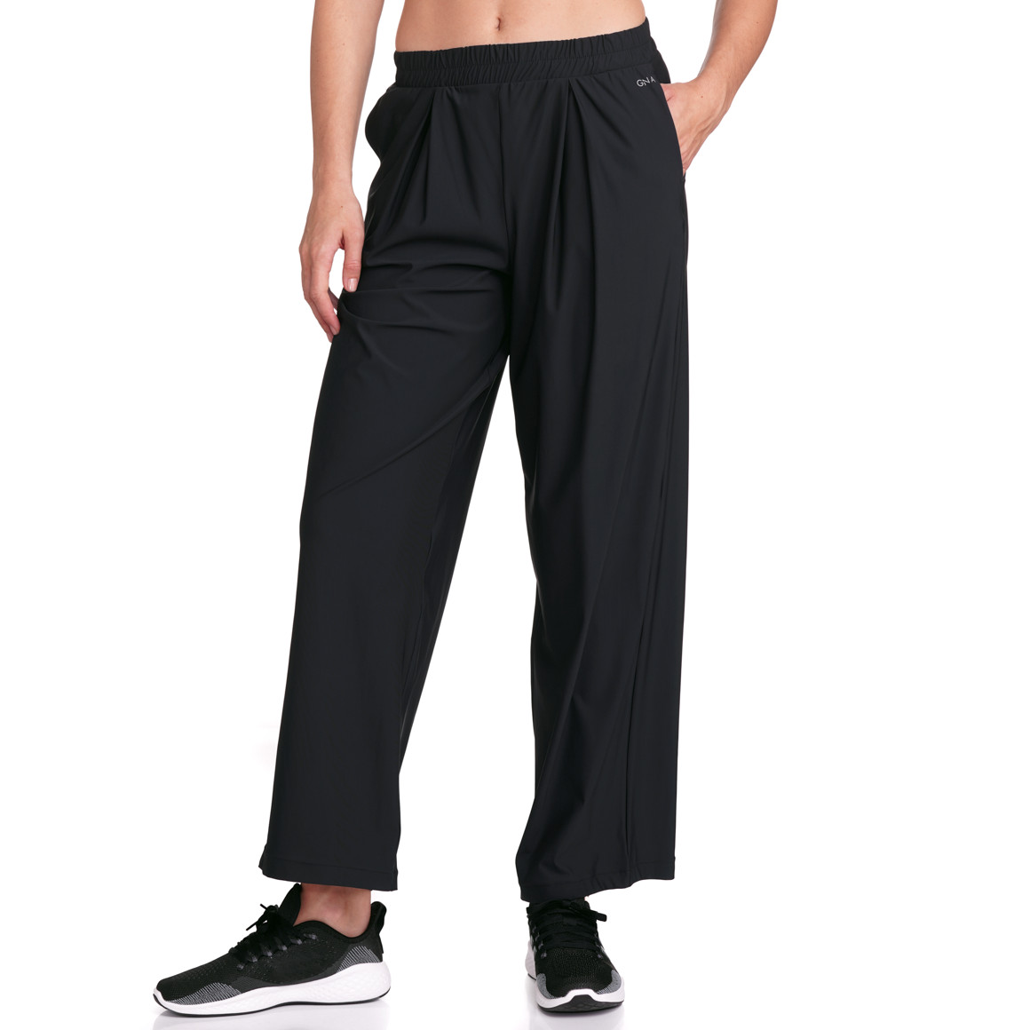 Gina Sports Damen Sporthose in Unifarben schwarz