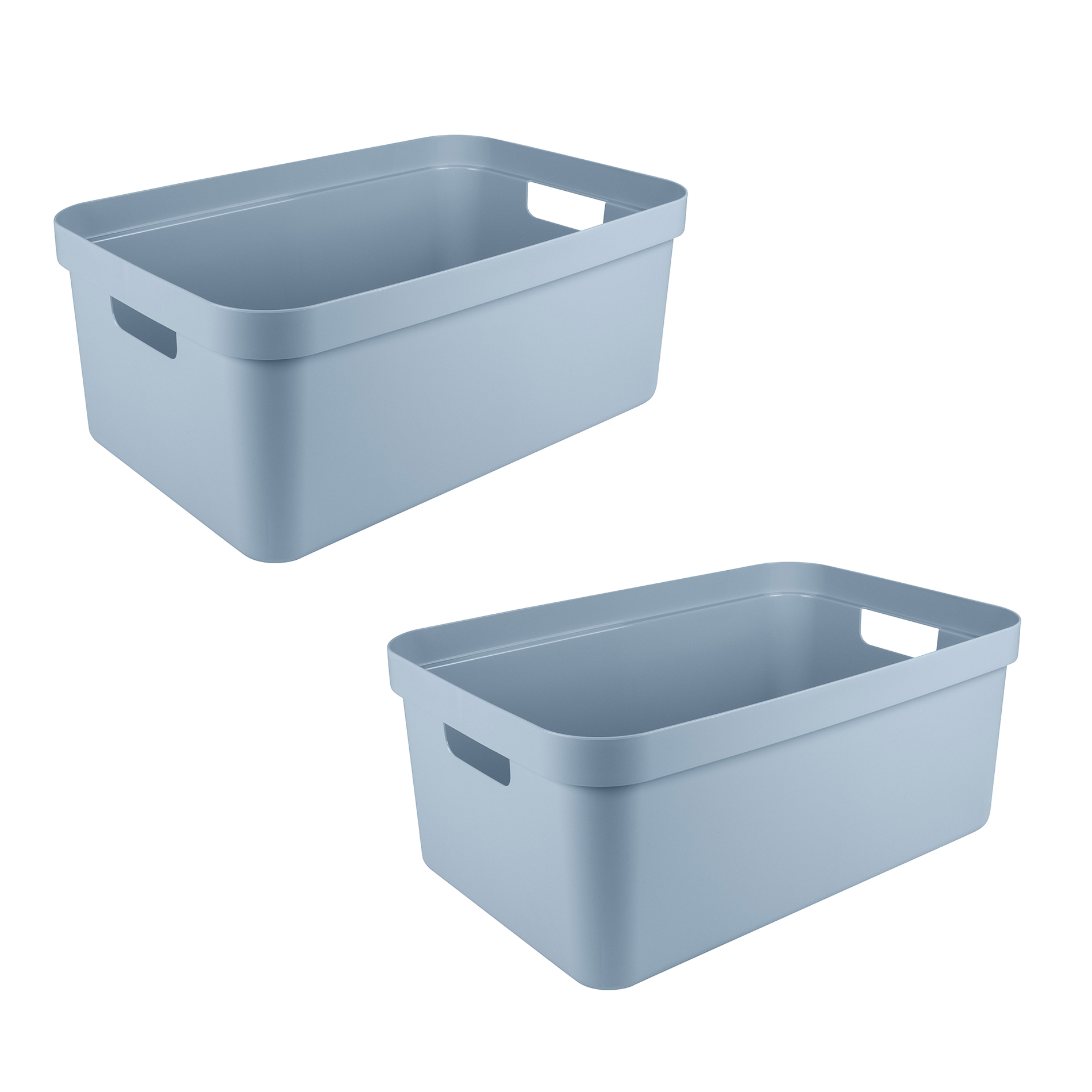 Sunware sigma home set van 2 45l opbergbox - blauw
