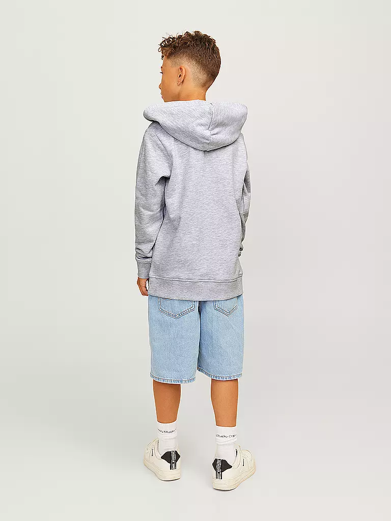 JACK & JONES Jungen Kapuzensweater - Hoodie JJESWIFT  hellgrau