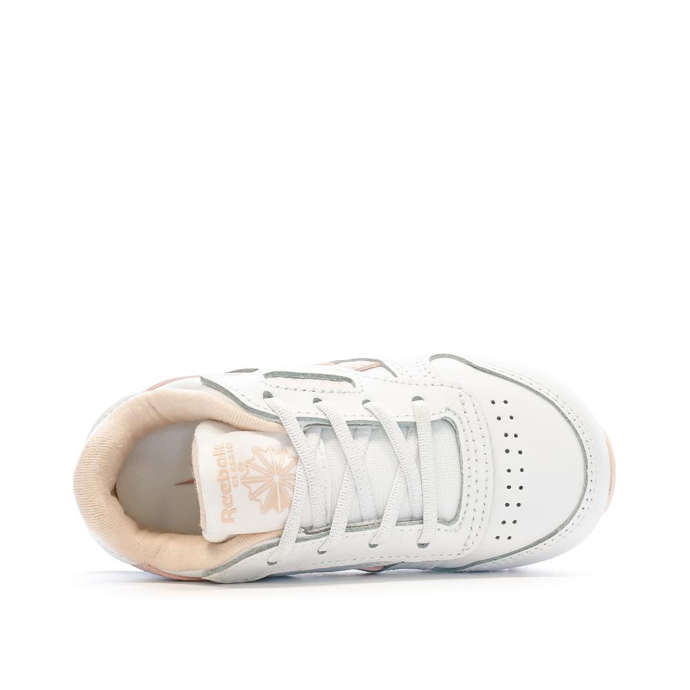 Reebok Baskets Blanches/Rose Fille Reebok Classic Leather 100069854