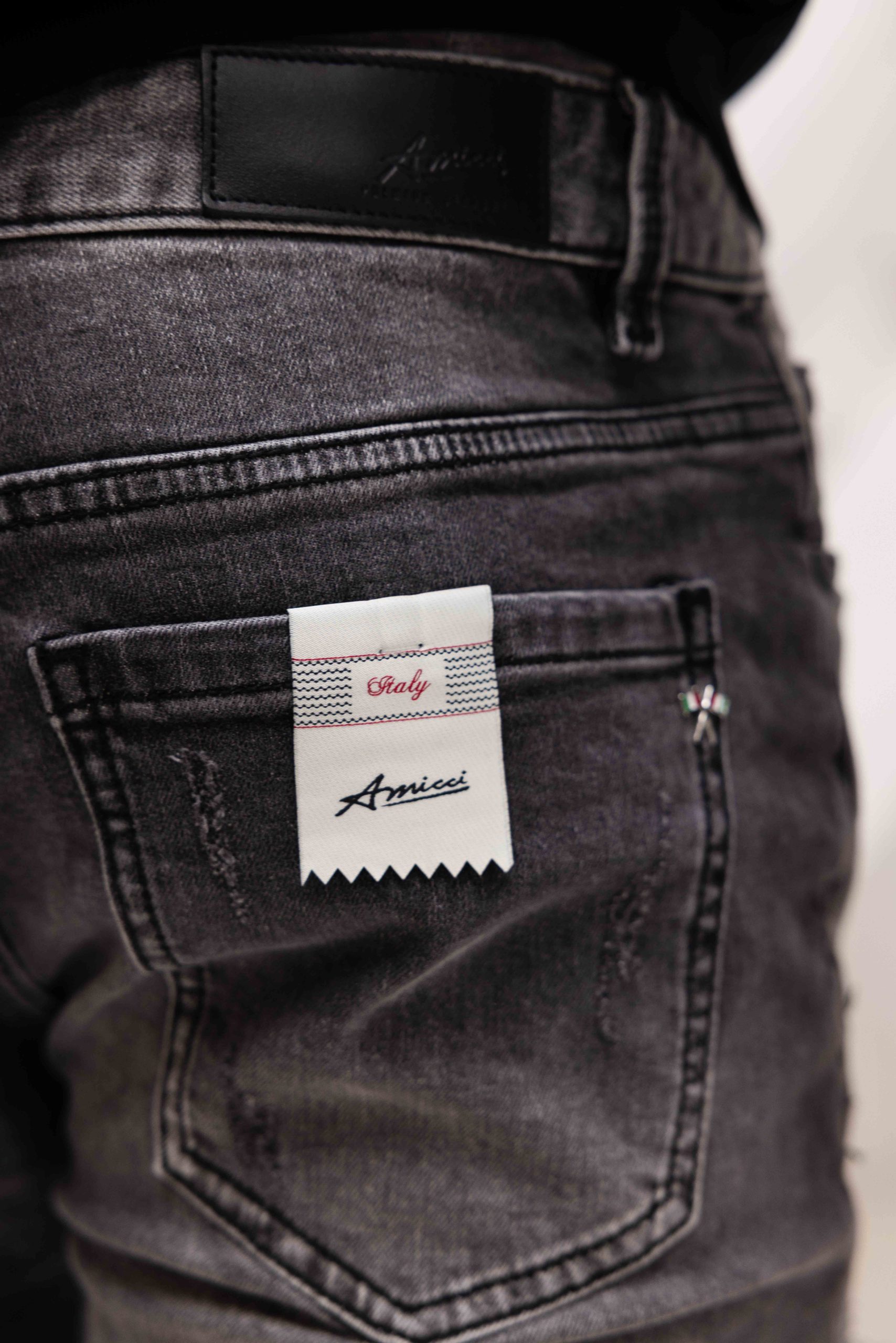 Amicci Jacopo Jeans Heren Zwart