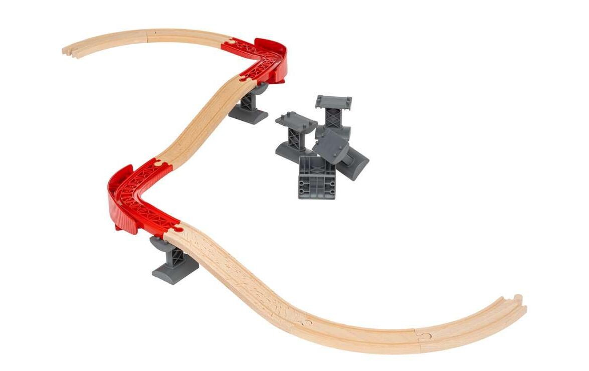 BRIO World Schienenpaket Berg & Tal 16-teiligSchienenset für neue Layout-Möglichkeiten