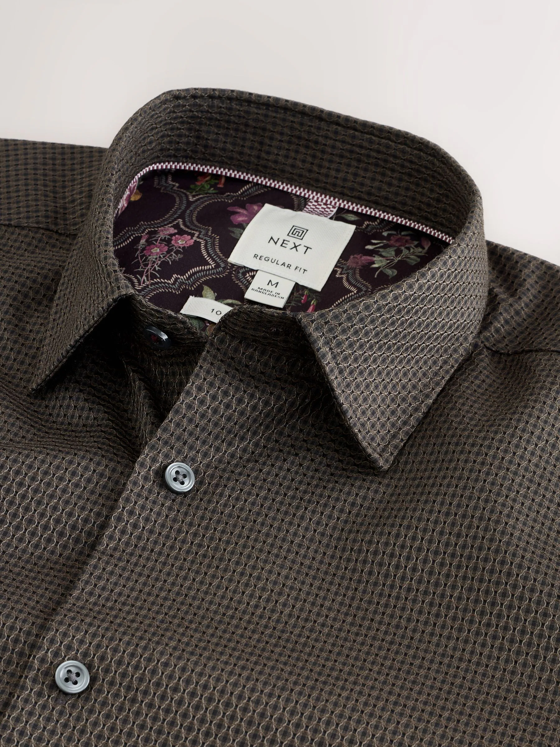 Zwart/goud - Smart Trimmed Long Sleeve Party Shirt