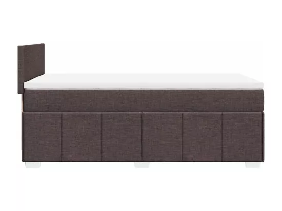 Sommier tapissier avec matelas Marron foncé 90x200 cm