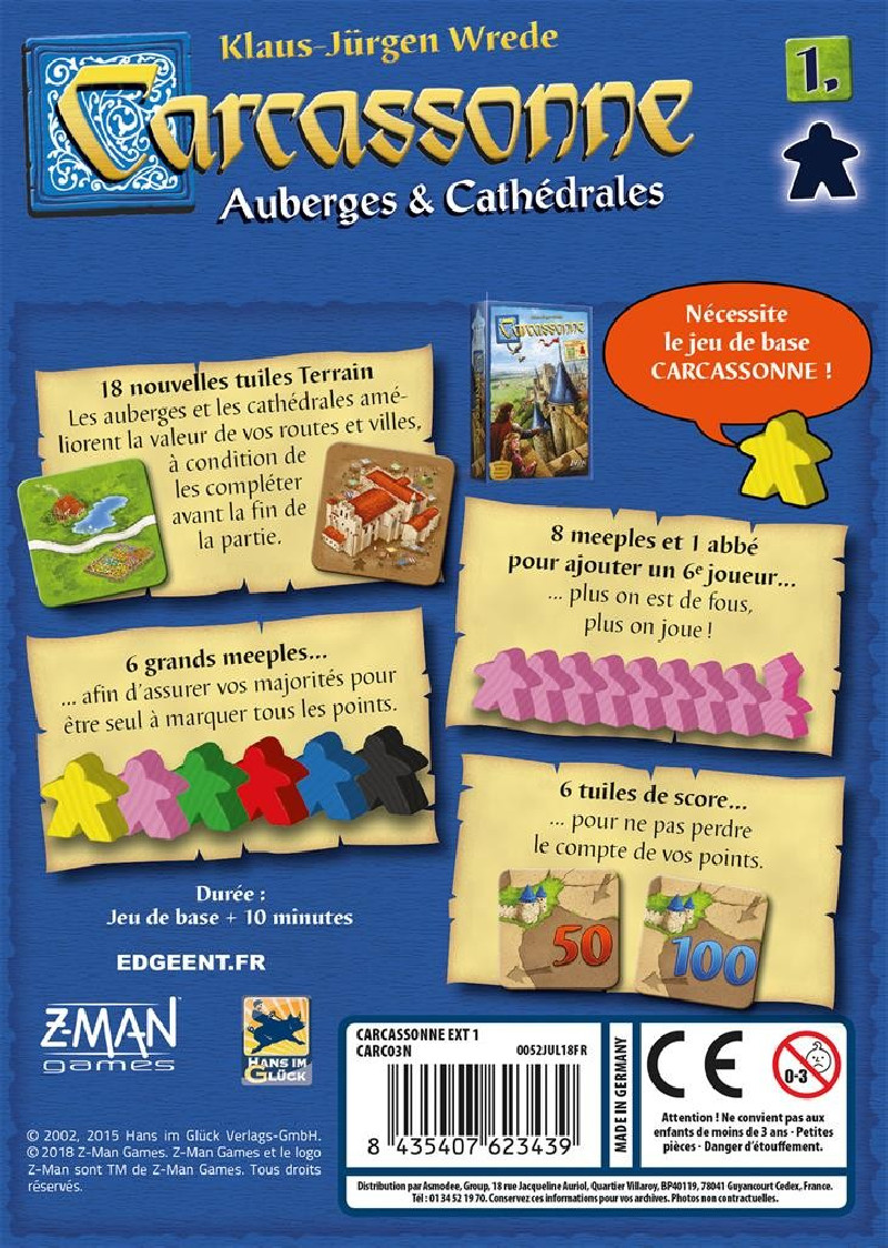 Carcassonne : Auberges et Cathédrales (extension 1)