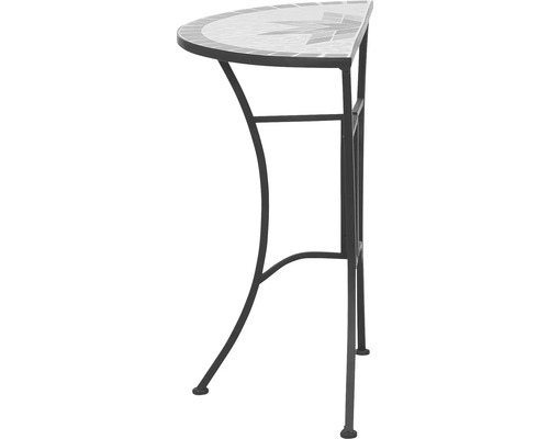 Siena Garden Stella bijzettafel, staal, 69x35x71 cm, mozaïek