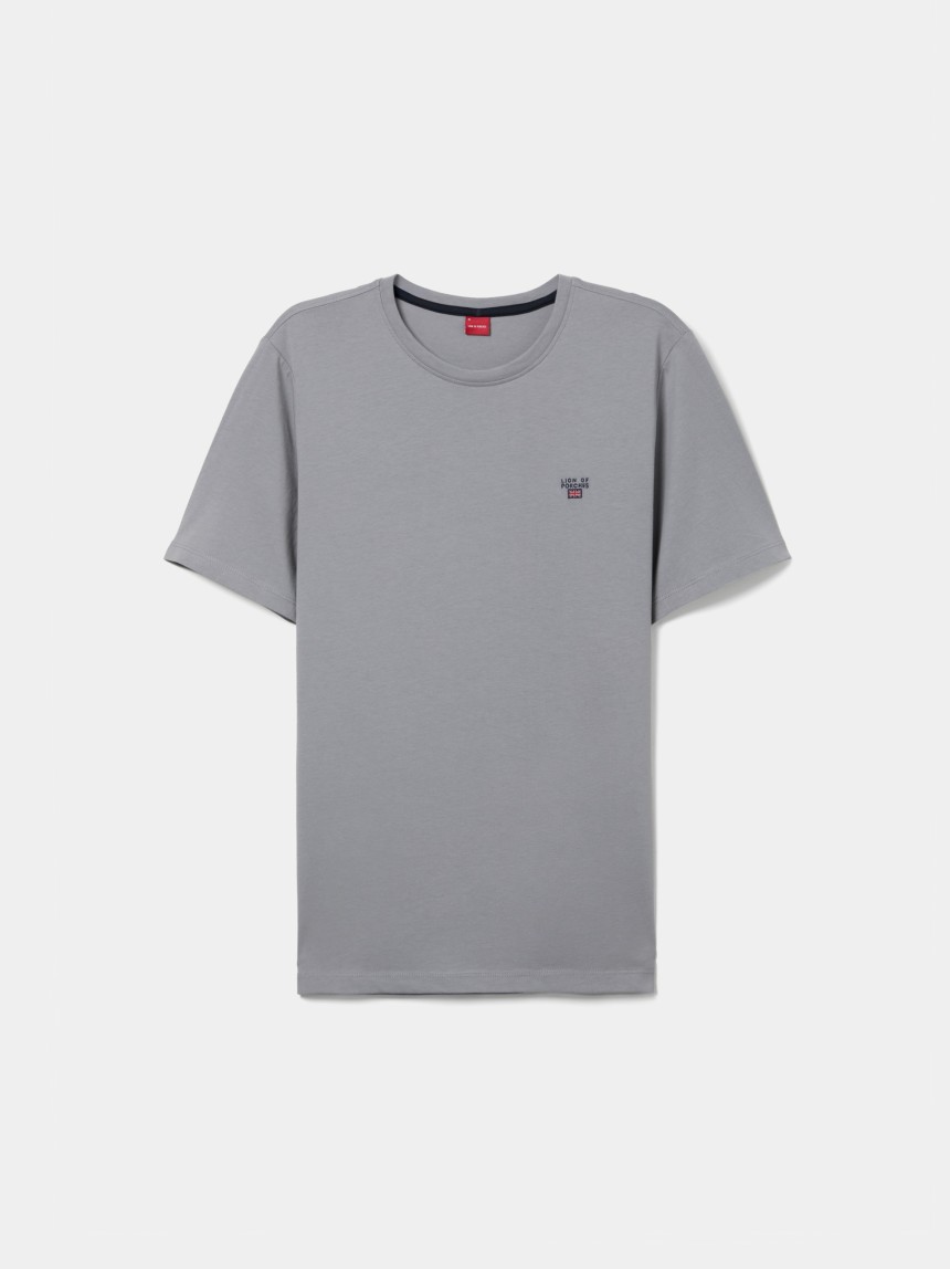 T-shirt básica em algodão