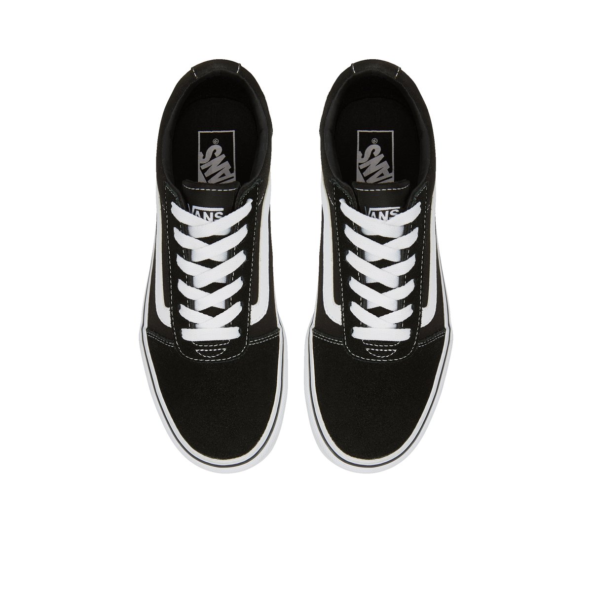 VANS-Ward-l-Baskets de skate - Talon plat - Noir/Blanc