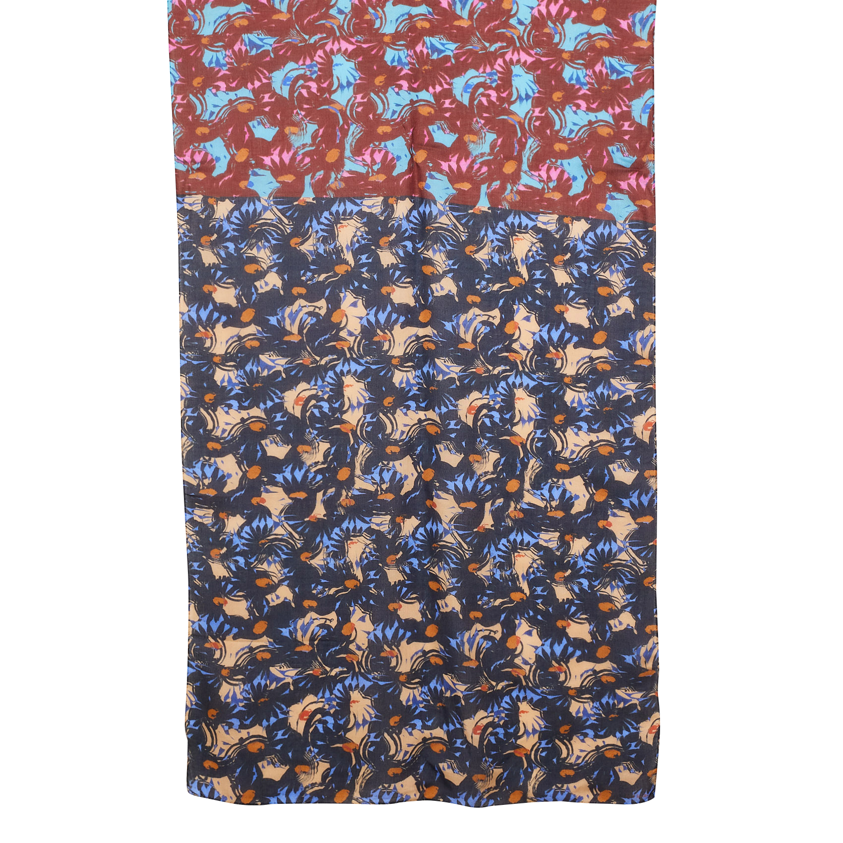 Foulard à imprimé | Bleu