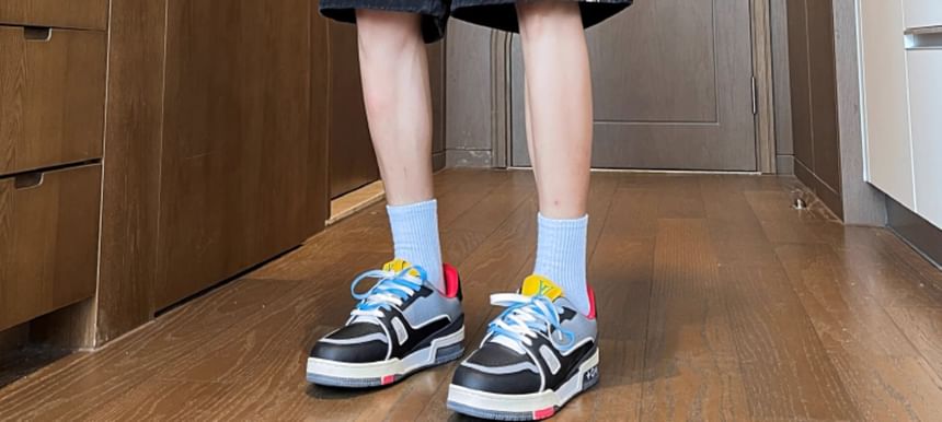 Trimecca - Geborduurde denim shorts met trekkoordtaille