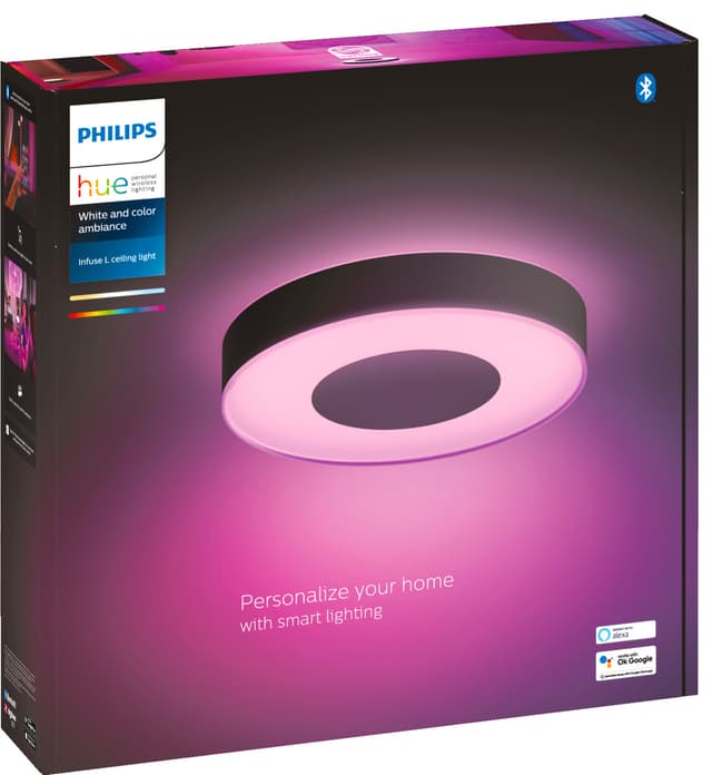 Philips Hue Infuse L loftslys (sort)