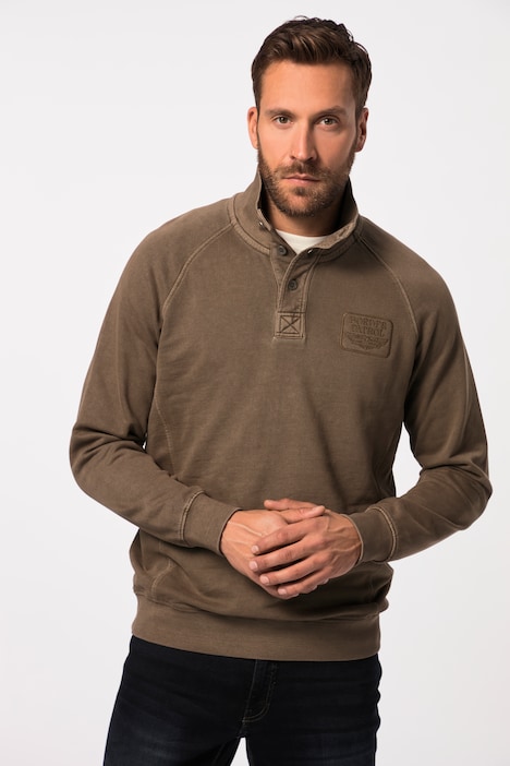 Troyer, Sweat, Kragen mit Zipper, bis 8 XL