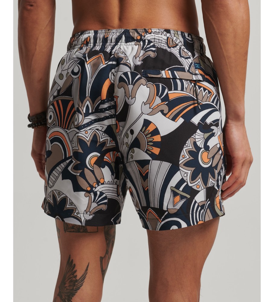Maiô Superdry feito de material reciclado, preto