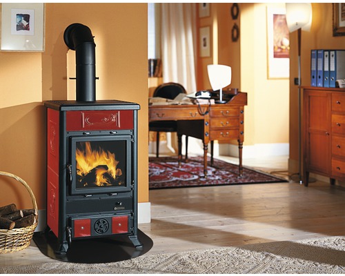 Nordica Extraflame Rosella R1 Bordeaux houtkachel, 8,8 kW