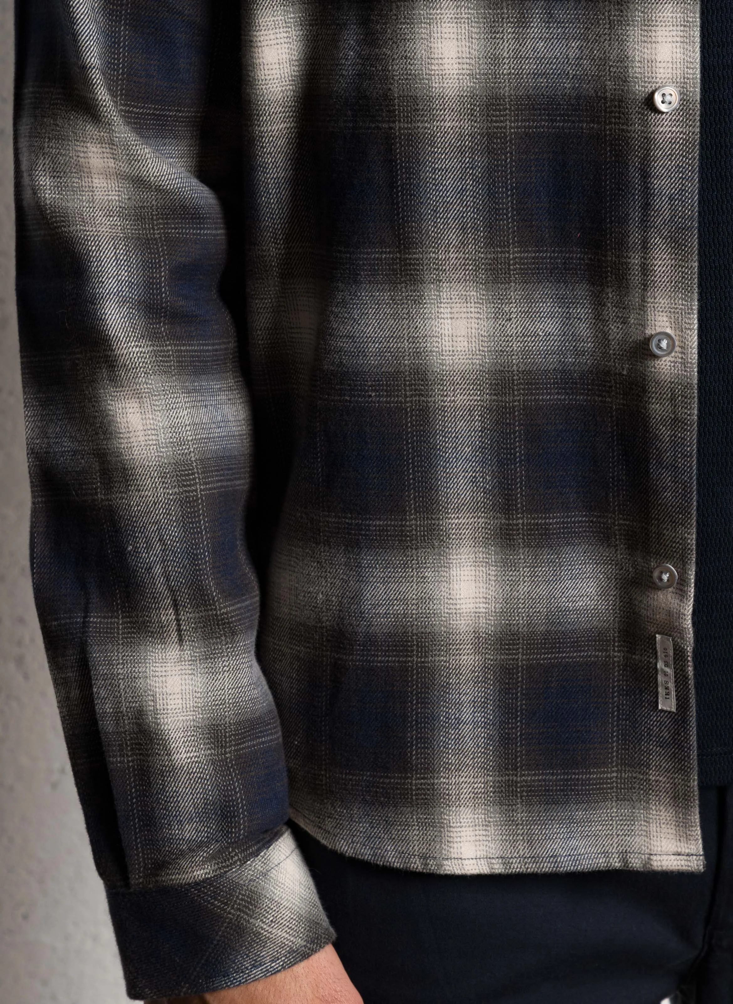 Surchemise col classique en coton | Gris