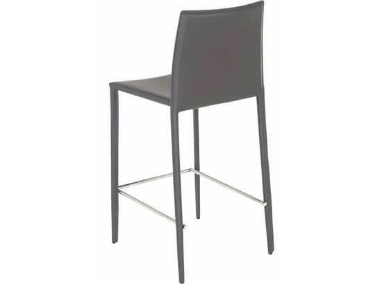 CONCEPT1 - Tabouret de bar Lot de 2 T. Boreal gris fonce synderme