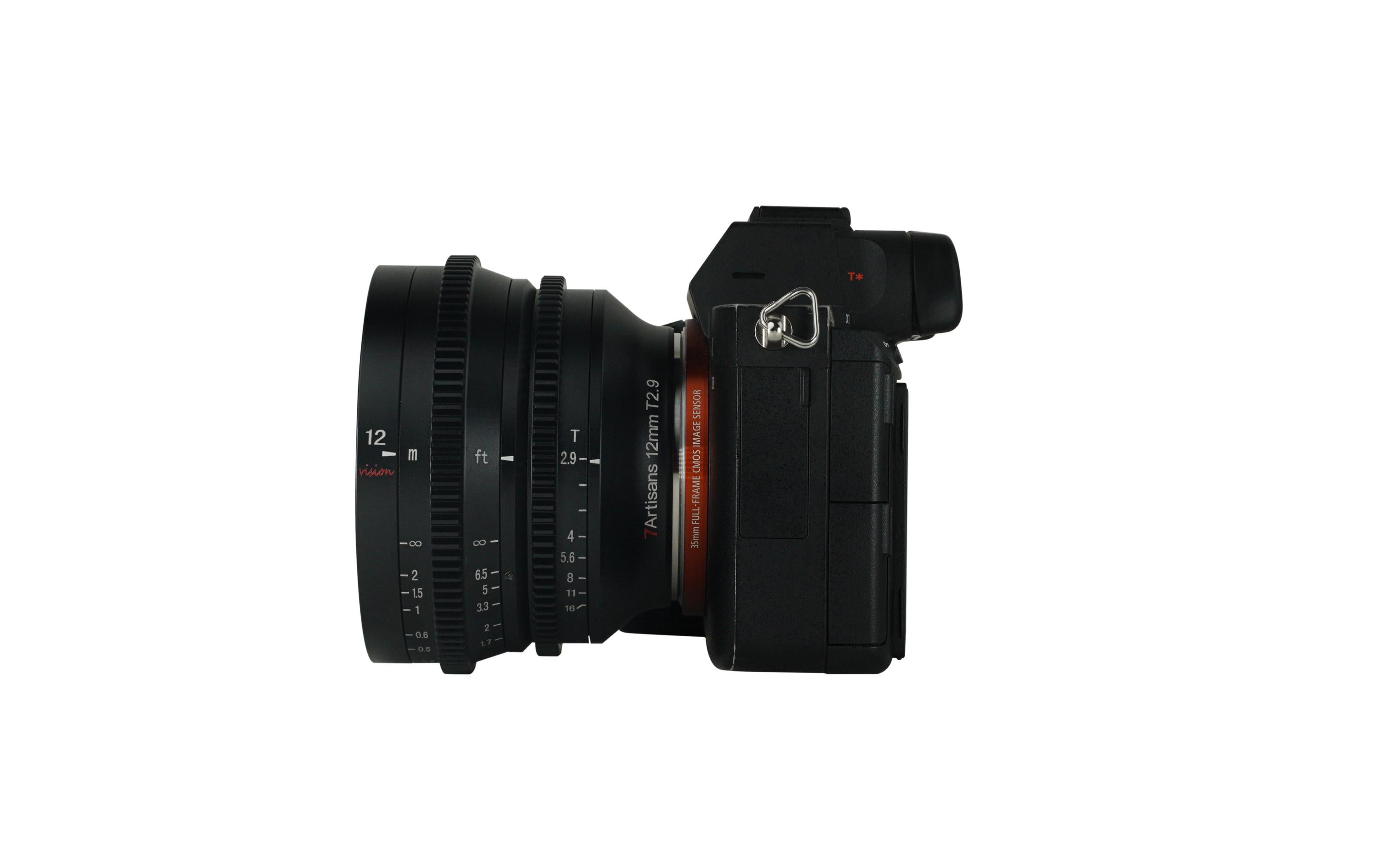 Festbrennweite 12mm T/2.9 – Sony E-Mount<br>Scharfe, kompakte und robuste Weitwinkel-Festbrennweite