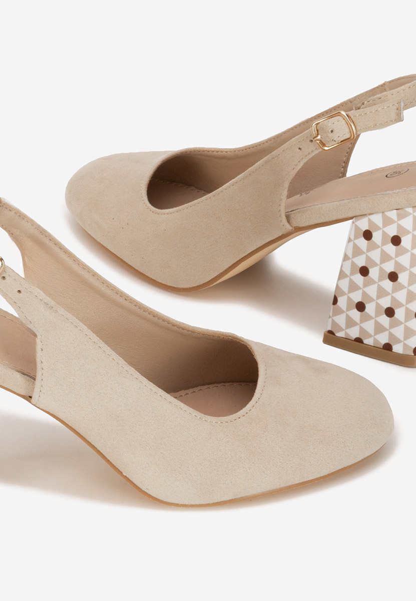 Chaussures slingback beige Tolida