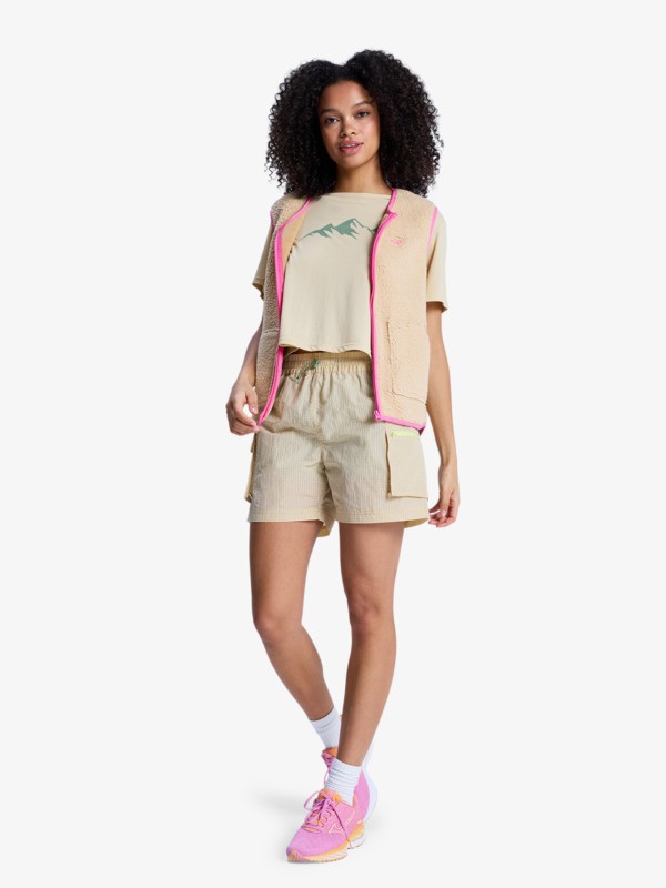 Boundless Spirit 3 T-Shirt technique à manches courtes Beige Femme