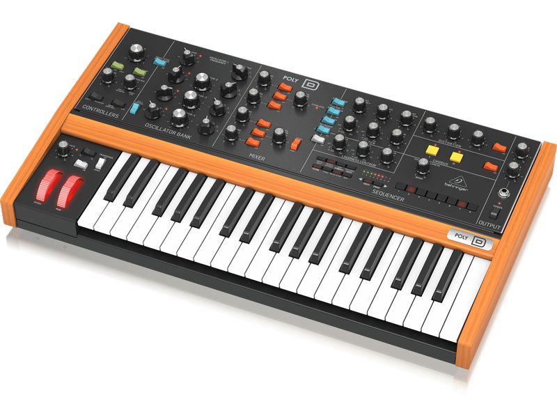 Behringer Synthesizer Poly D 4-stimmiger polyphoner Analogsynthesizer mit 37 Tasten