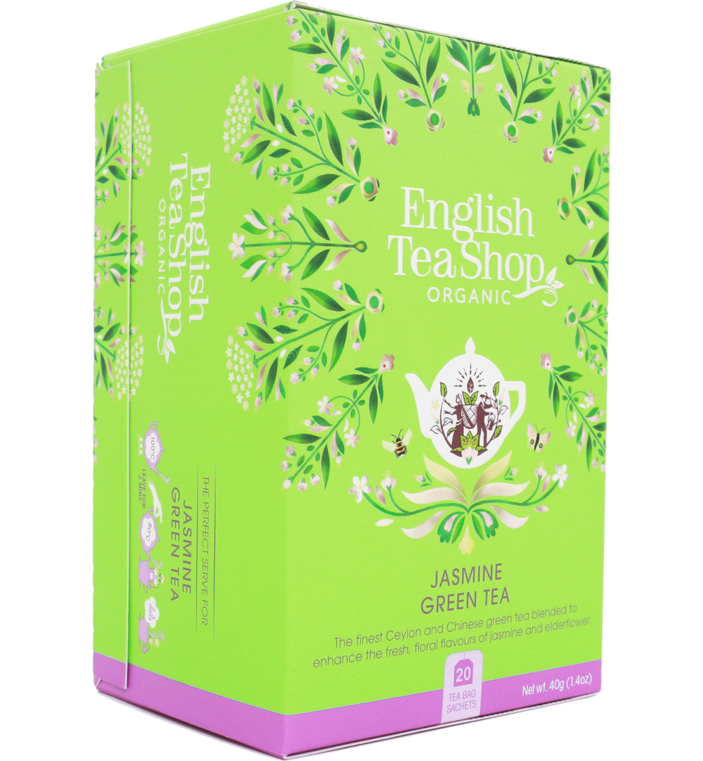 English Tea Shop Jasmingreen tea bio (20 zakjes)