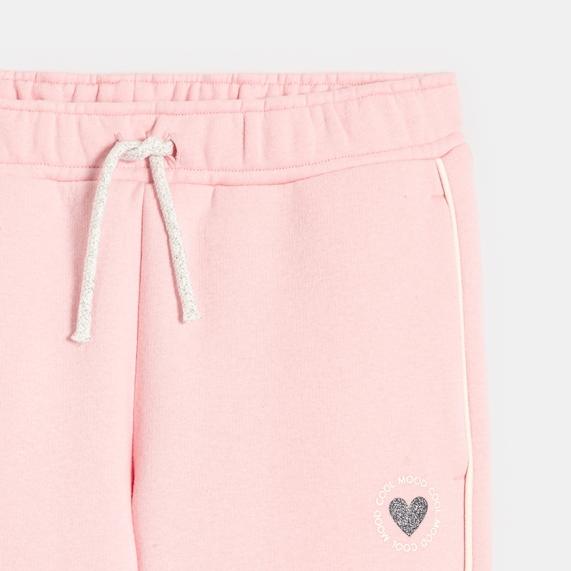Pantalon de jogging uni rose fille