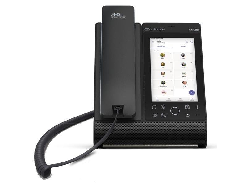 Audiocodes Tischtelefon C470HD Microsoft Teams Schwarz Teams Tischtelefon von AudioCodes