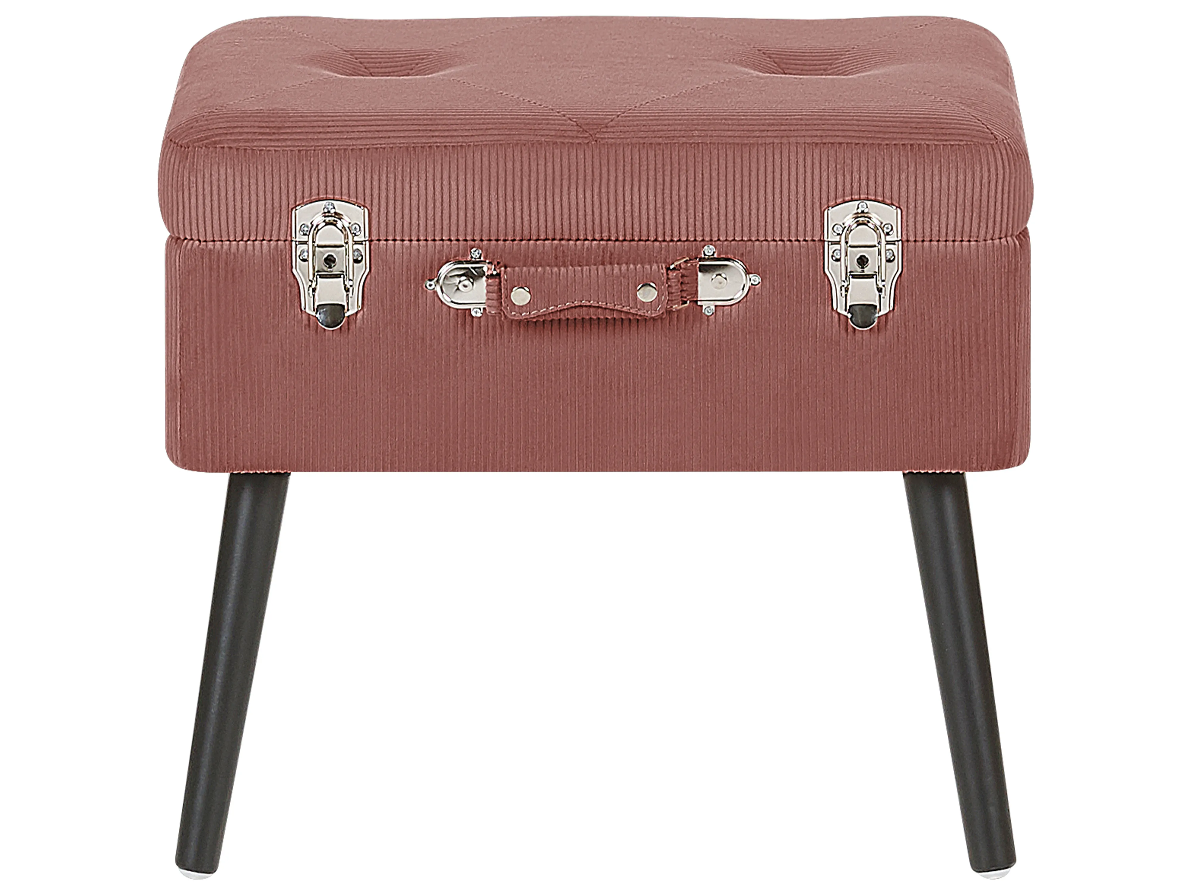 Hocker met opbergruimte MALLARD Corduroy Roze