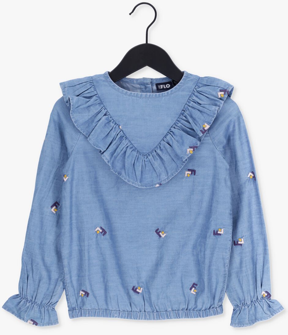 LIKE FLO blauwe like flo blouse f208-5113