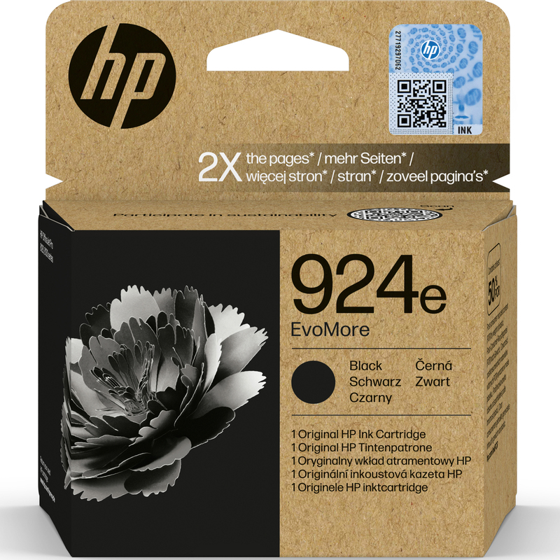 HP 924e EvoMore Tintenpatrone, schwarz