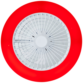 Brilliant plafondventilator Salerno met lamp en RGB functie 40W wit