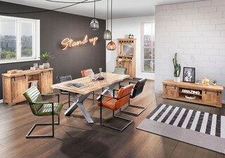 INTERhome Sideboard KAMERUN 145 x 85 cm Mango braun