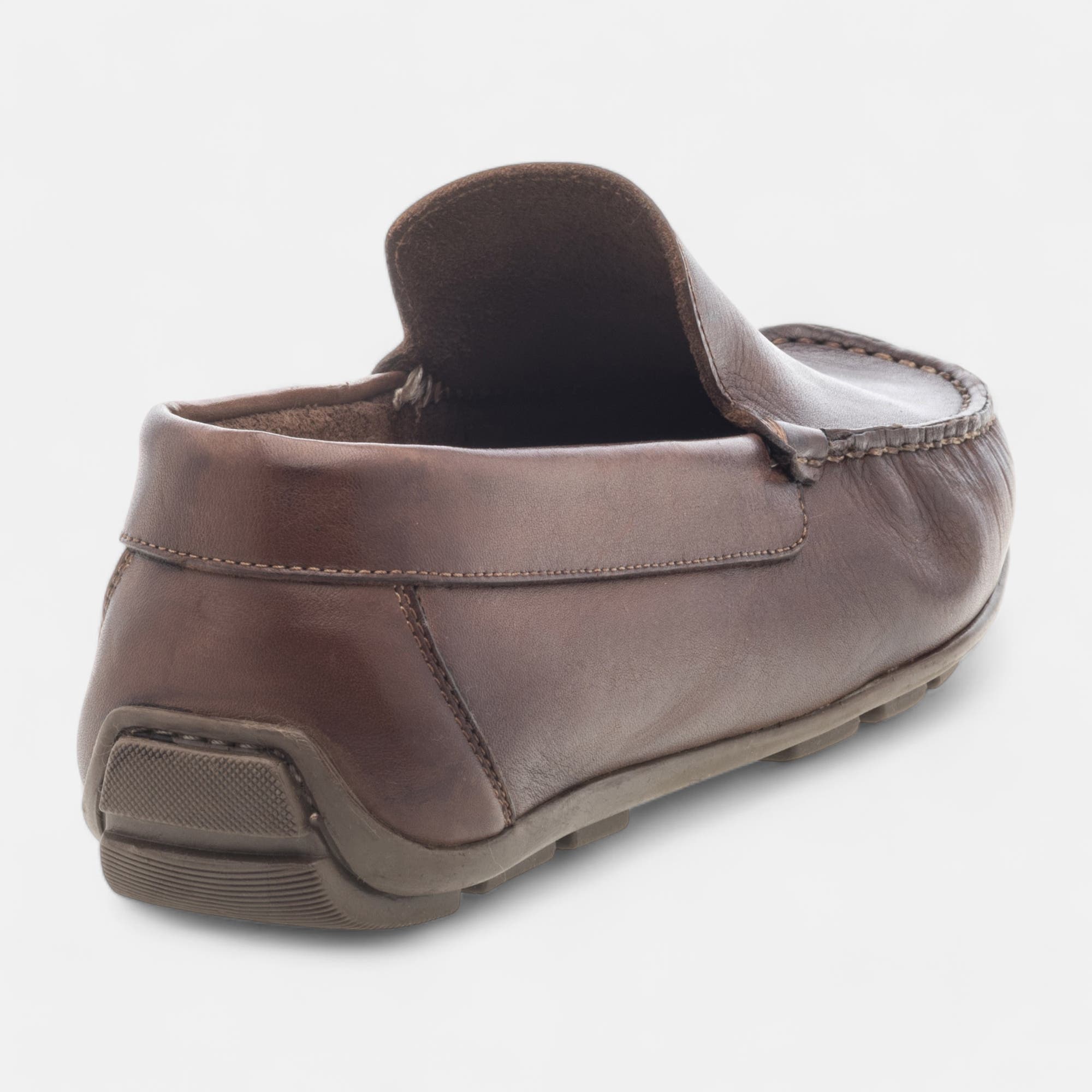 Mocassins Homme en cuir cognac
