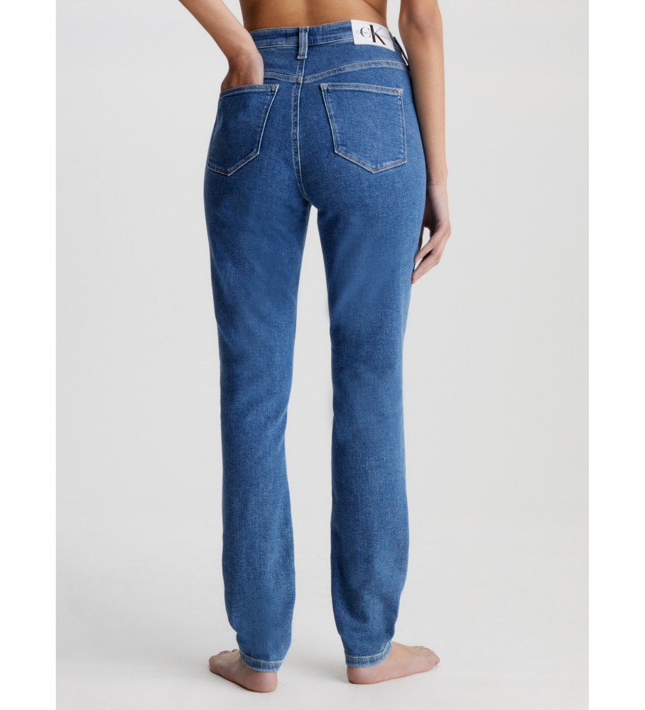 Calça jeans Calvin Klein Jeans Skinny de cintura alta azul
