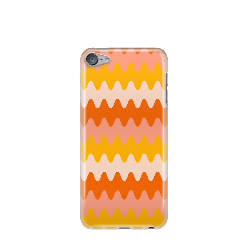 iPod Touch 7G Gummi Hülle Groovy Waves - Orange