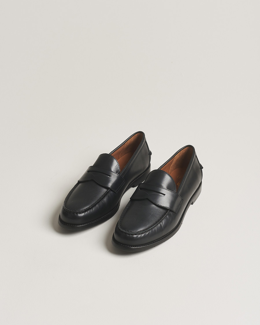 Polo Ralph Lauren Alston Penny Loafers Black Calf