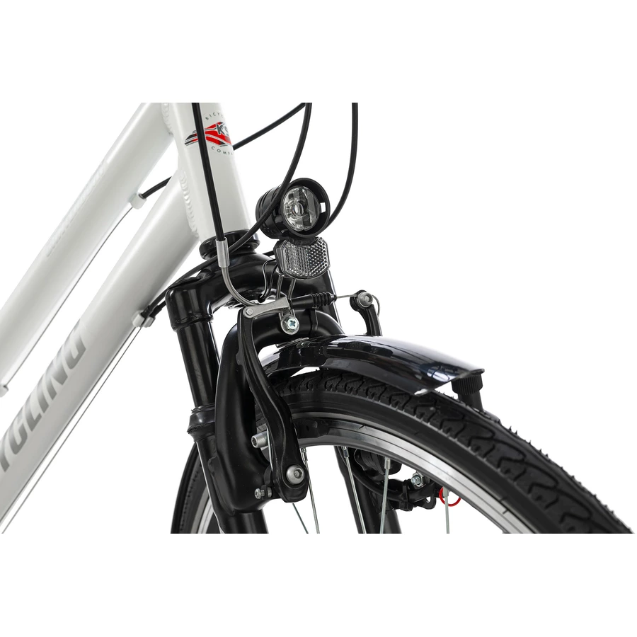 KS Cycling Trekkingrad Damen 28“ Canterbury 21 Gang weiß Tourenlenker weiß