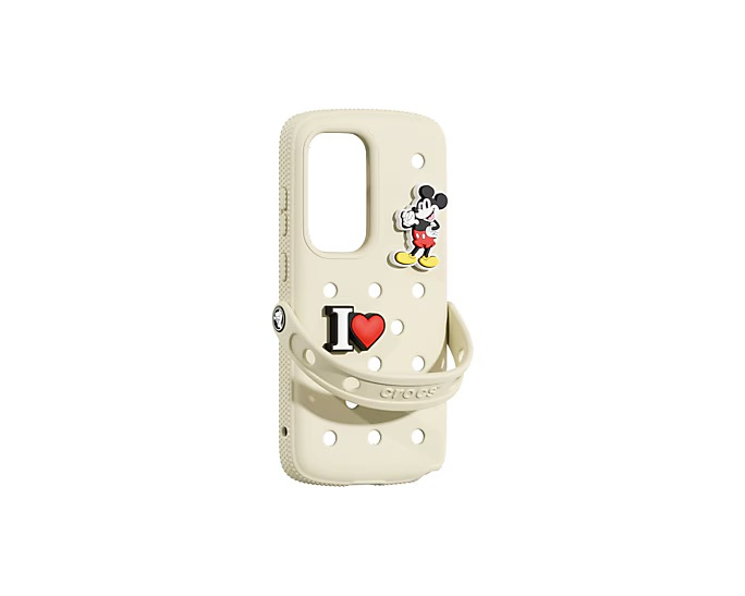 Galaxy S25 Ultra Silikon Cover Hülle Crocs (GP-FPS938SBAUW) - Beige