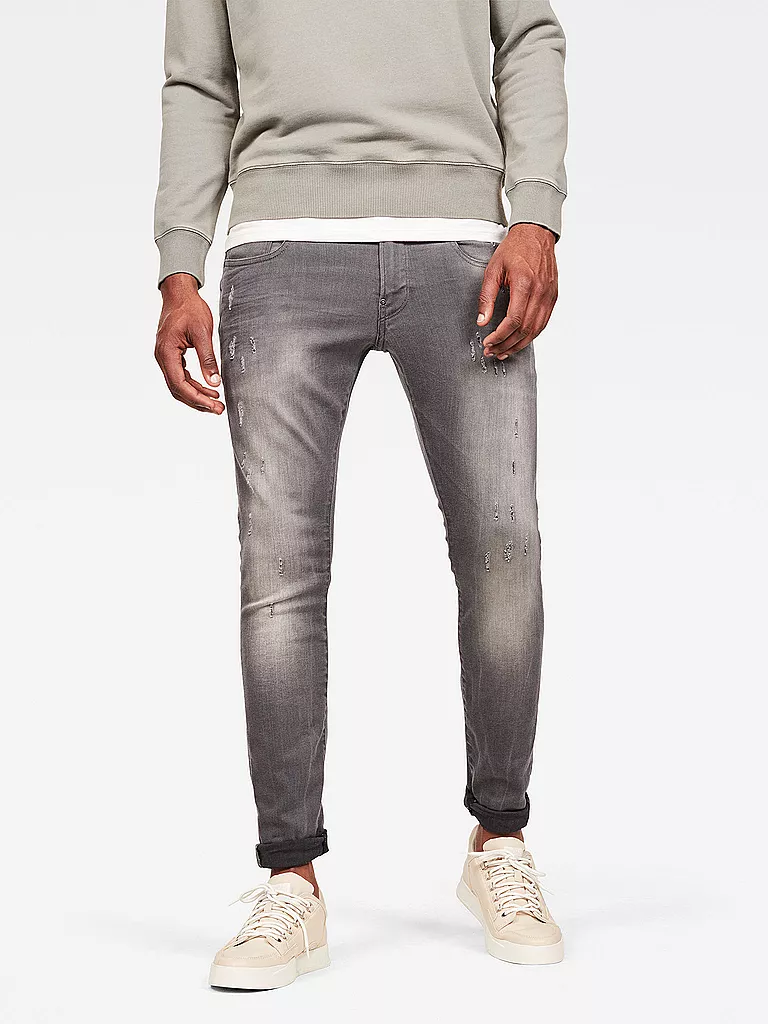G-STAR RAW Jeans Super-Slim-Fit DEFEND grau