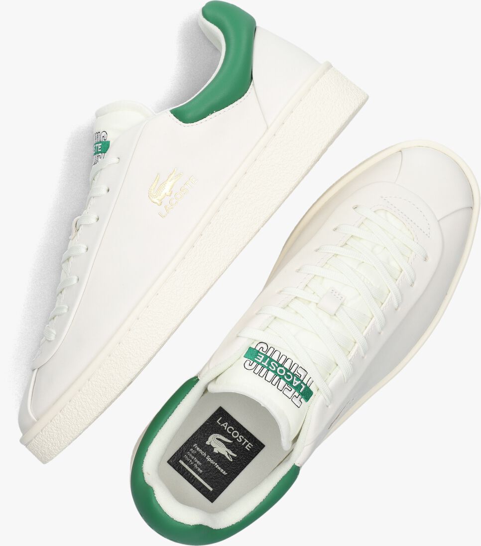 LACOSTE witte lacoste lage sneakers baseshot premium