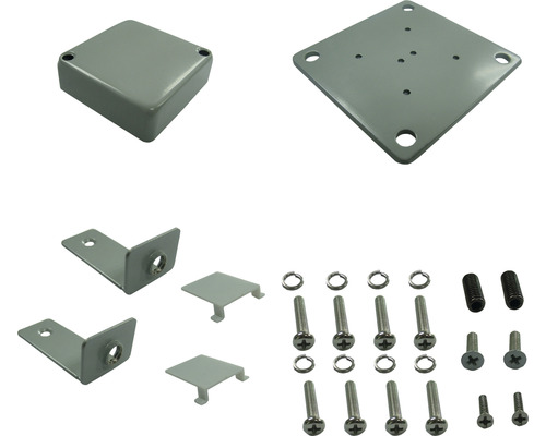 Konsta aluminium paal voor steekhek, 7 x 7 x 91 cm, zilver