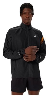 Veste coupe-vent Asics Icon Noir/Orange Homme